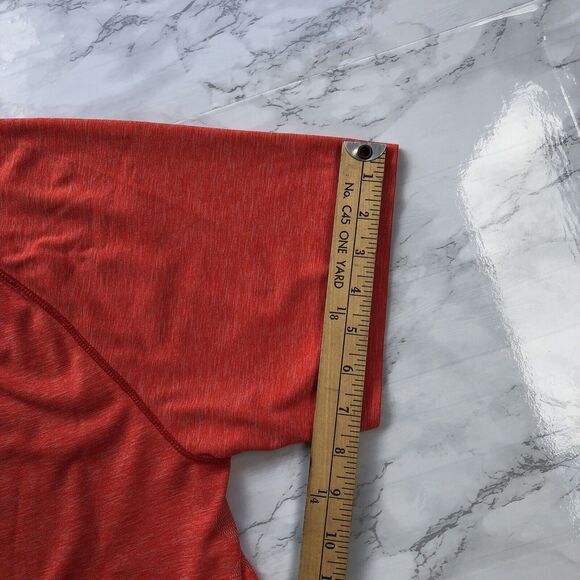 RHONE Men XL Short Sleeve Performance T Shirt Athletic Workout Neon Red Orange - Picture 10 of 12